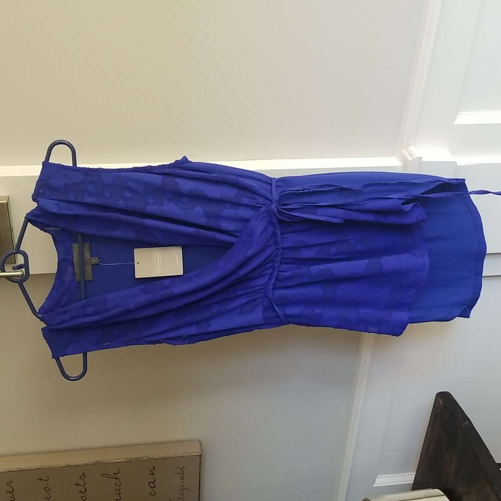 BNWT Anthro cobalt tank high low tunic M